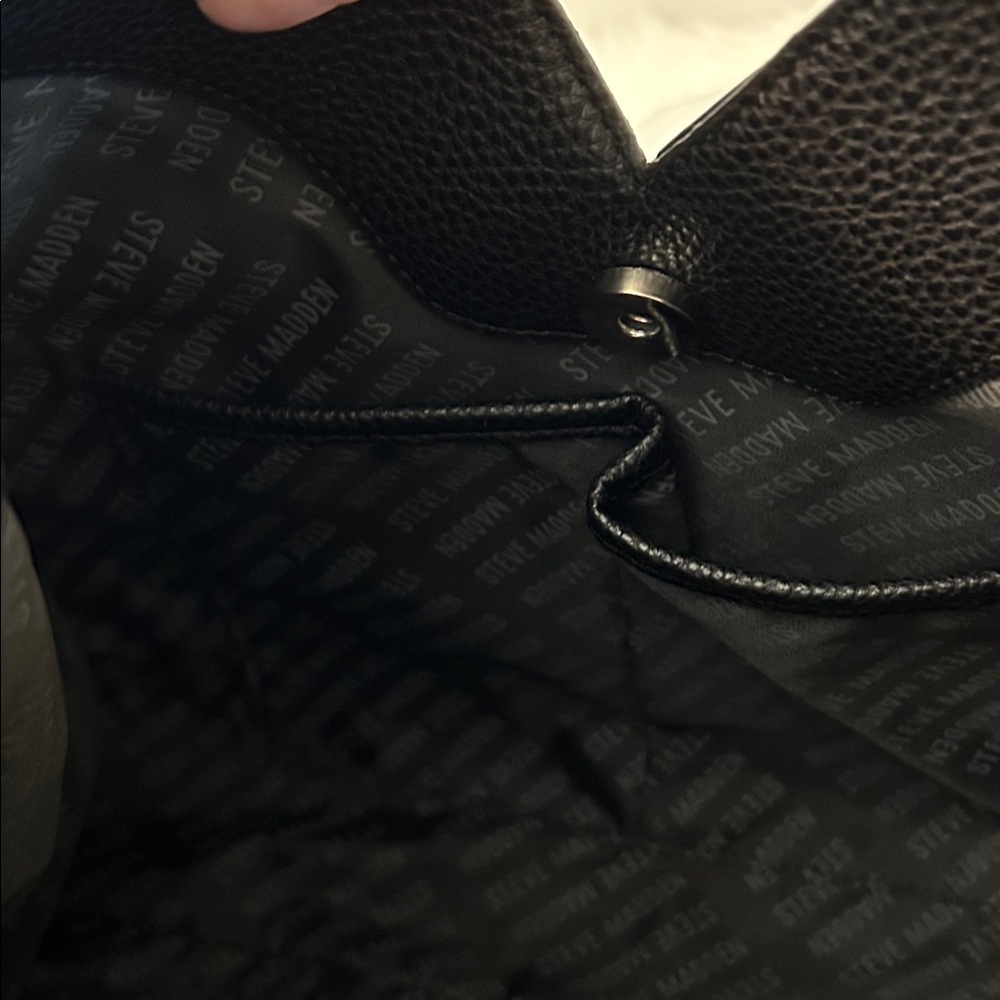 Steve Madden Black & Snake Skin Purse - NWOT - Picture 9 of 11